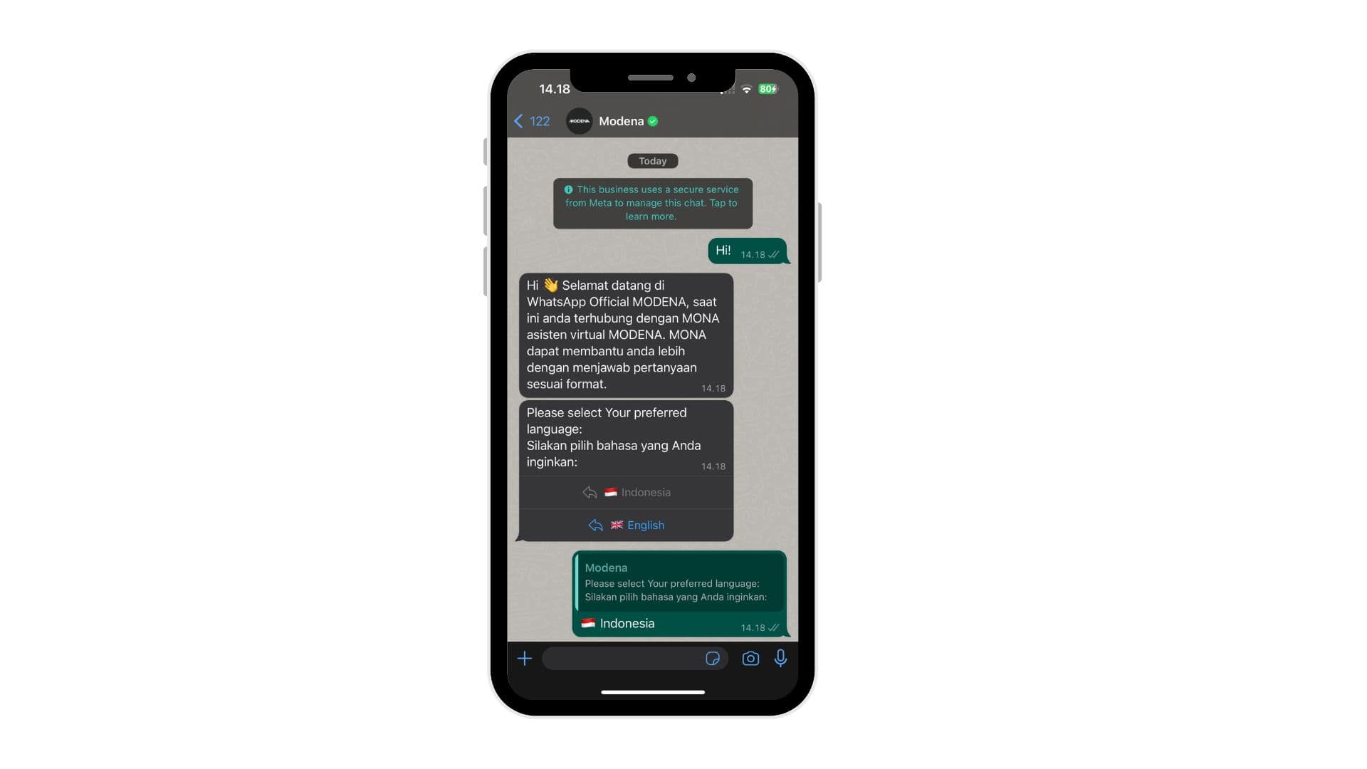 Modena Chatbot